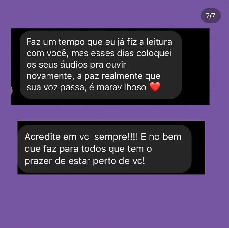 Depoimento 5 sobre uma leitura com a Eve