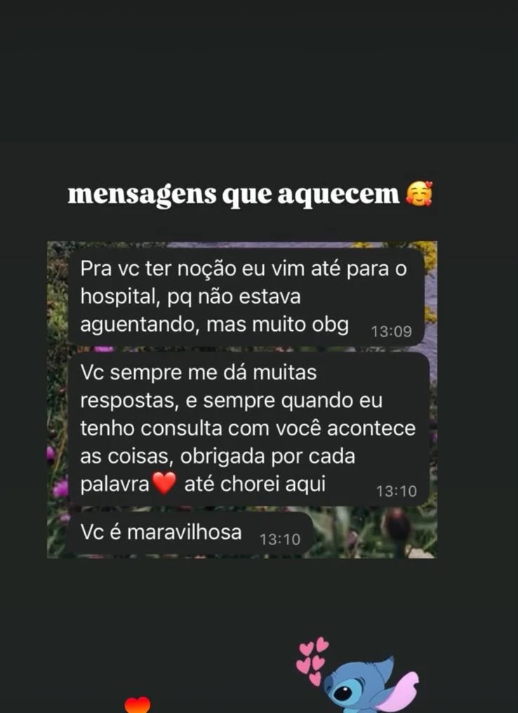 Depoimento 19 sobre uma leitura com a Eve