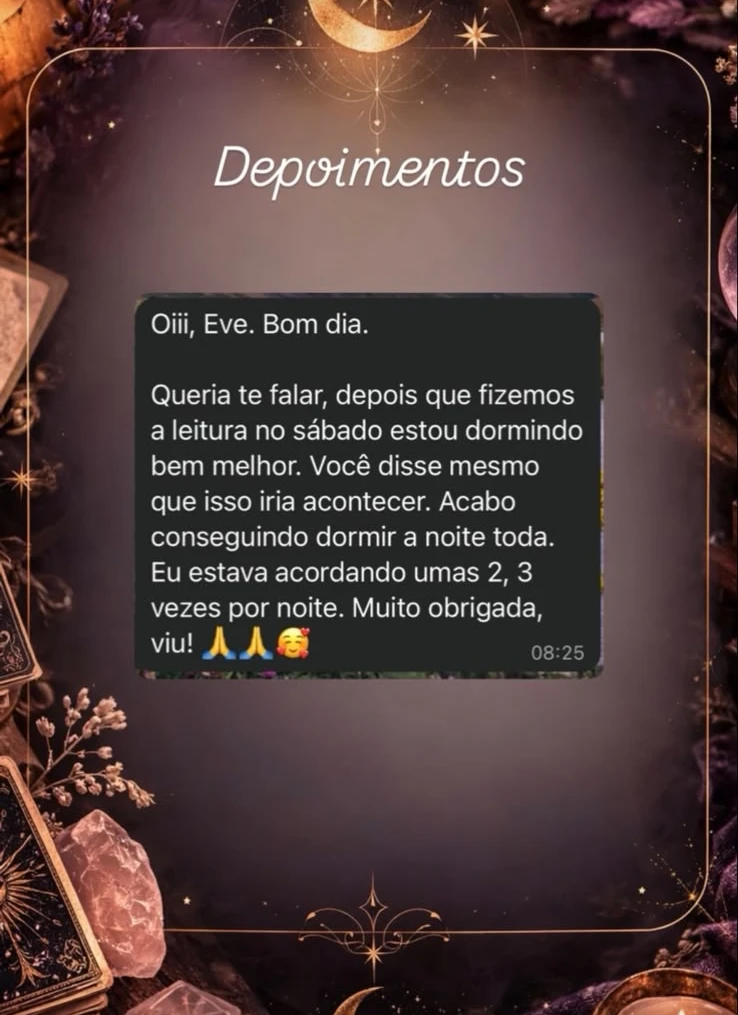Depoimento 27 sobre uma leitura com a Eve
