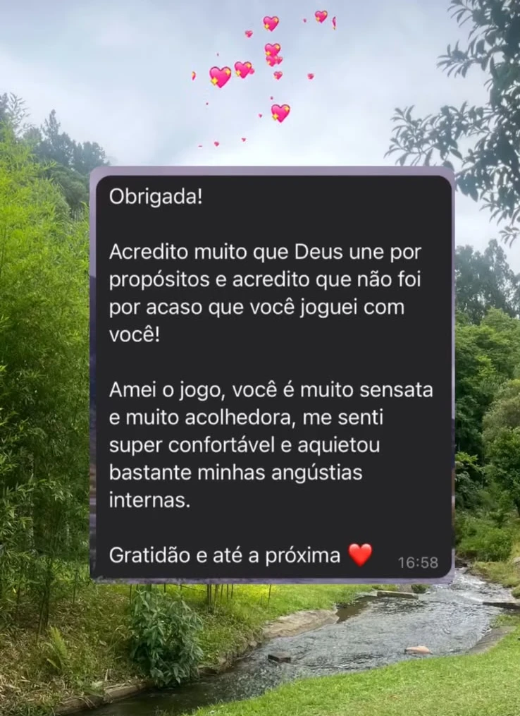 Depoimento 16 sobre uma leitura com a Eve
