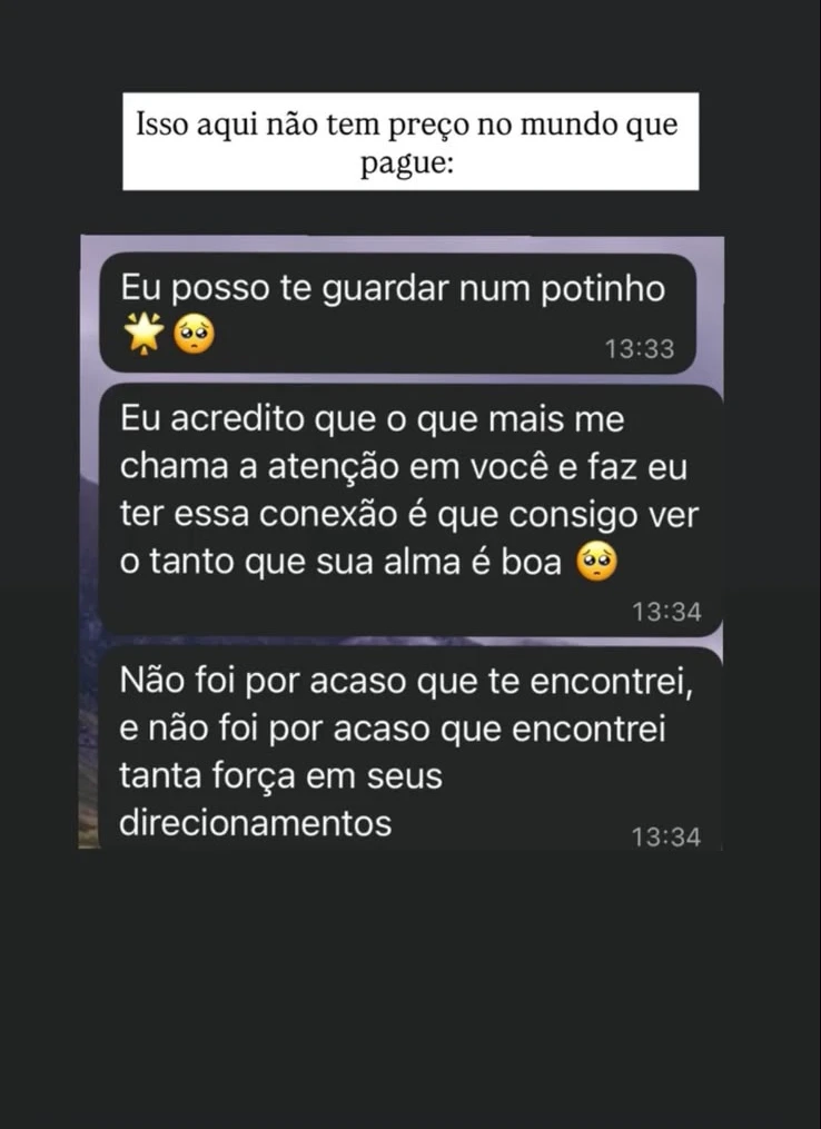 Depoimento 8 sobre uma leitura com a Eve