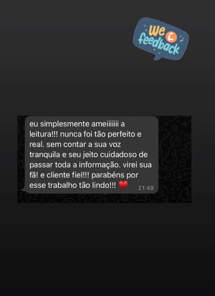 Depoimento 7 sobre uma leitura com a Eve