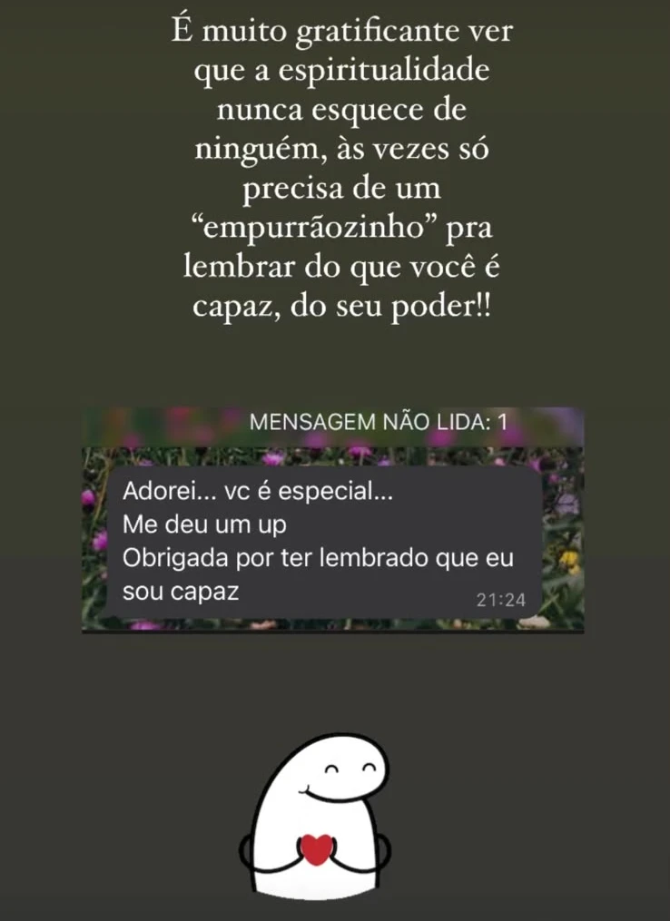 Depoimento 13 sobre uma leitura com a Eve
