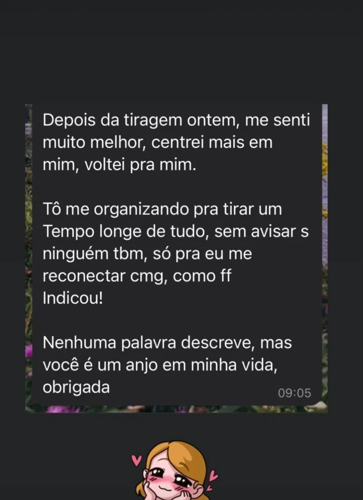 Depoimento 17 sobre uma leitura com a Eve